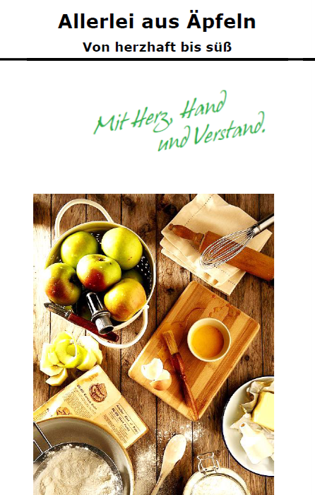 Allerlei aus Äpfeln